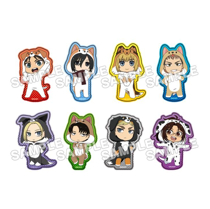 [代購][預訂] 進擊的巨人 Q版狗狗 貼紙 1號