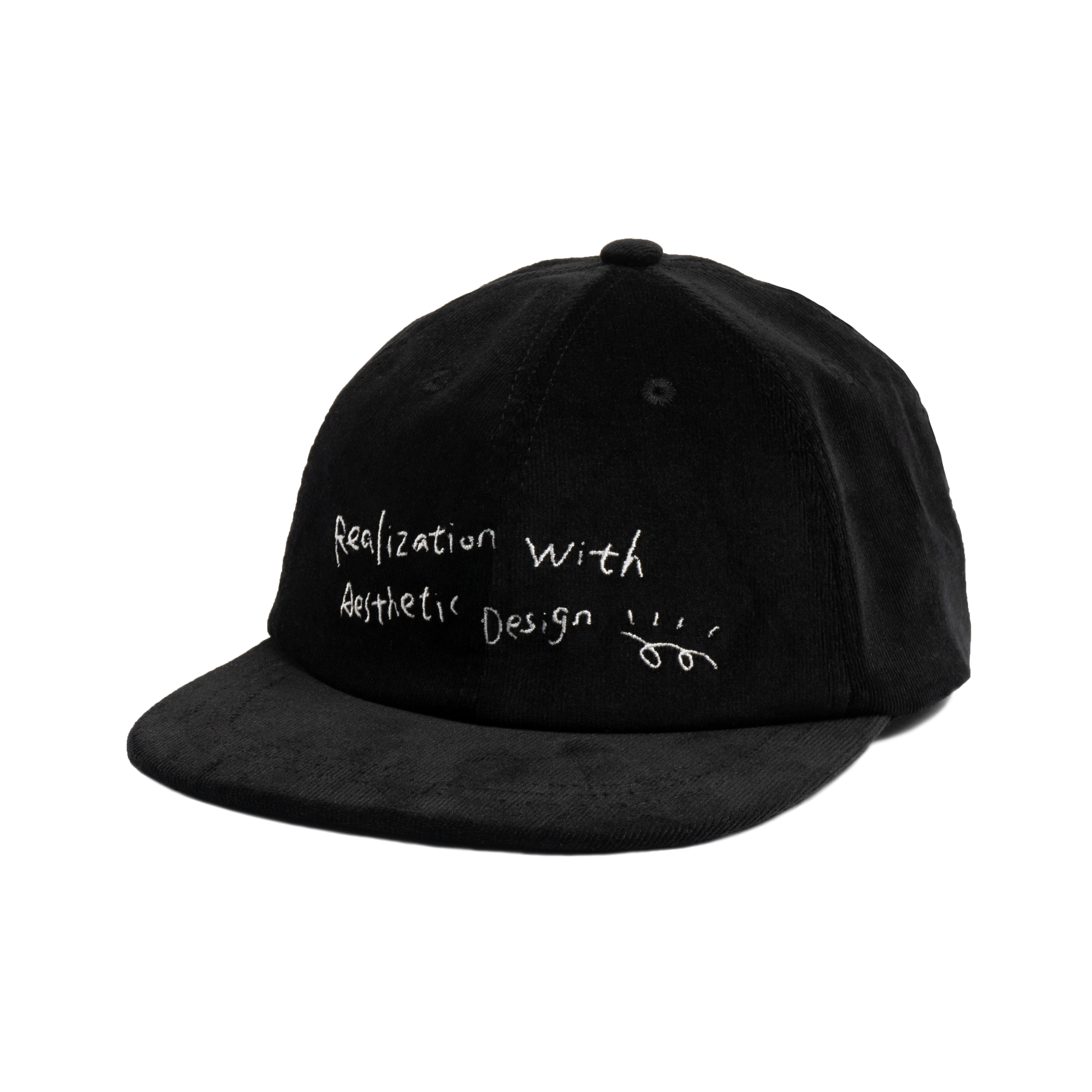 idealism｜ID25008 – Corduroy Cap (Black/Sand)