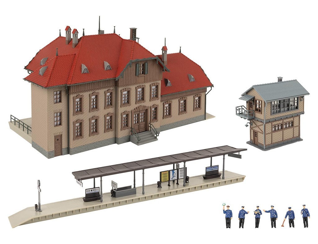 Faller 190035 HO規 帕森多夫火車站套裝.套件