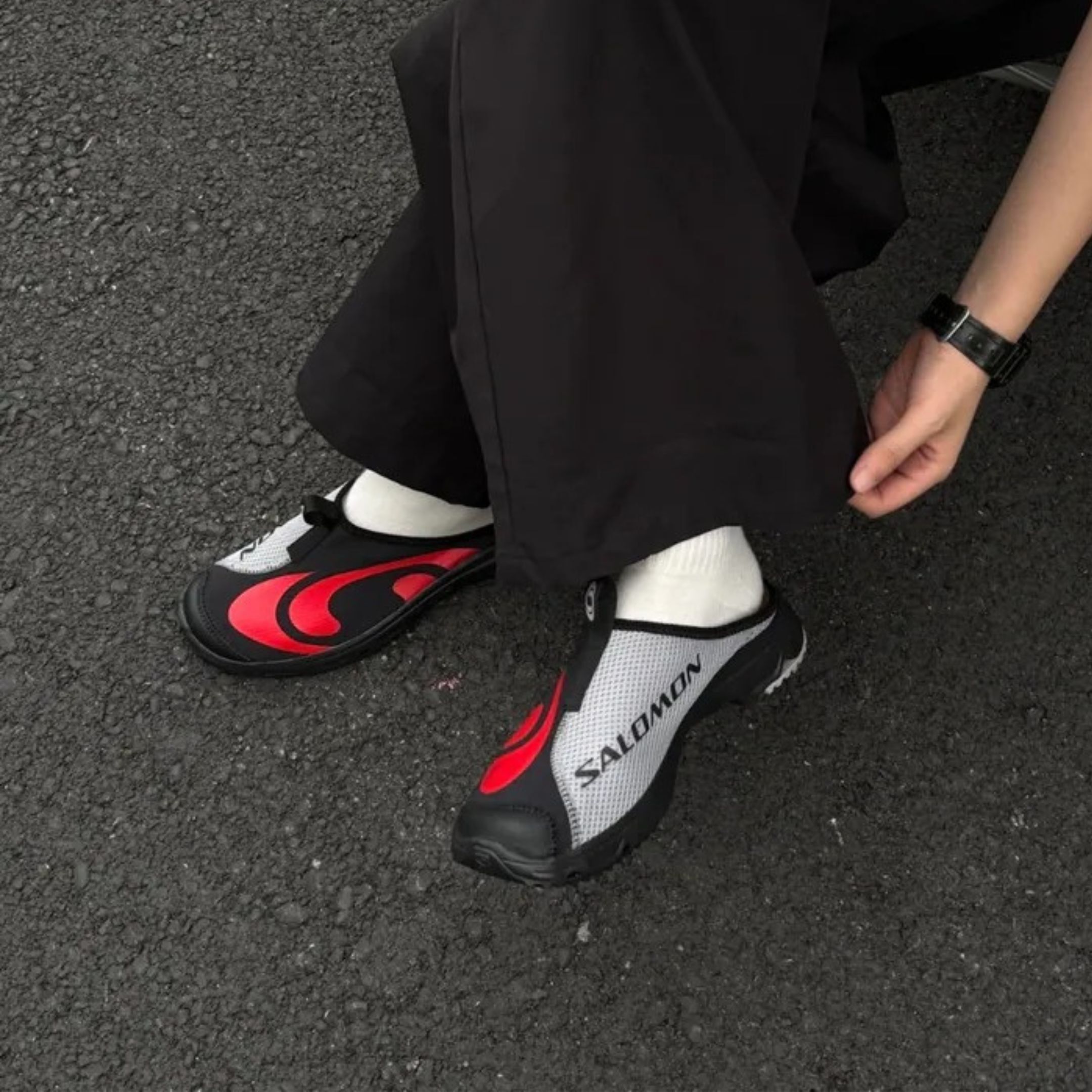 NICEDAY 代購 Salomon RX Slide 3.0 Seasonal 索羅門 黑紅 機能 山系 拖鞋 懶人鞋 477590