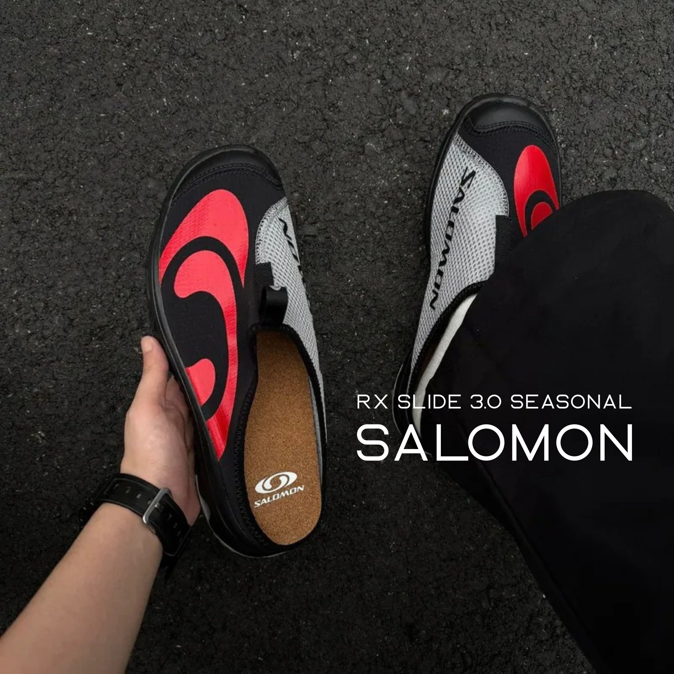 NICEDAY 代購 Salomon RX Slide 3.0 Seasonal 索羅門 黑紅 機能 山系 拖鞋 懶人鞋 477590