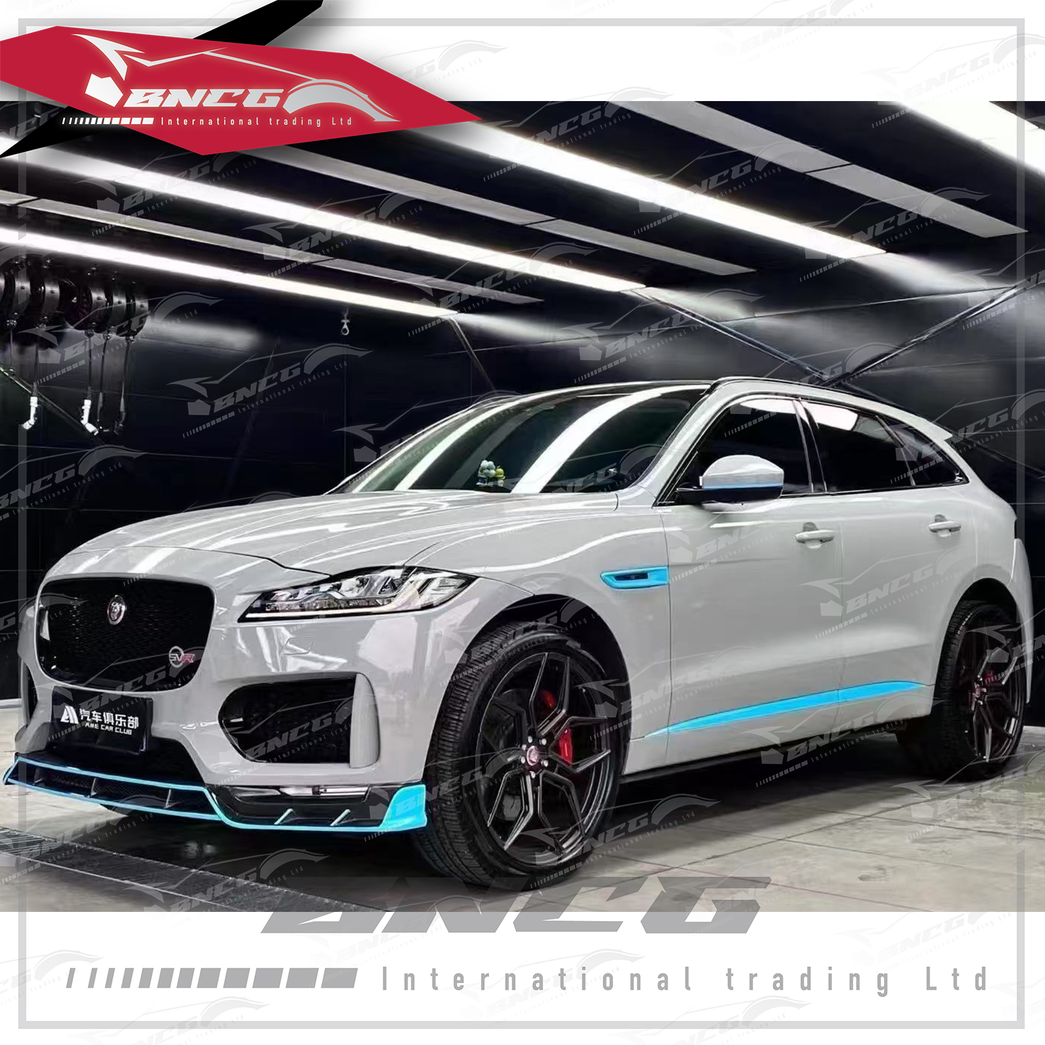 捷豹 Jaguar F-Pace 改裝 卡夢 碳纖維 外觀件 空力套件 前下巴 後下巴 尾飾管