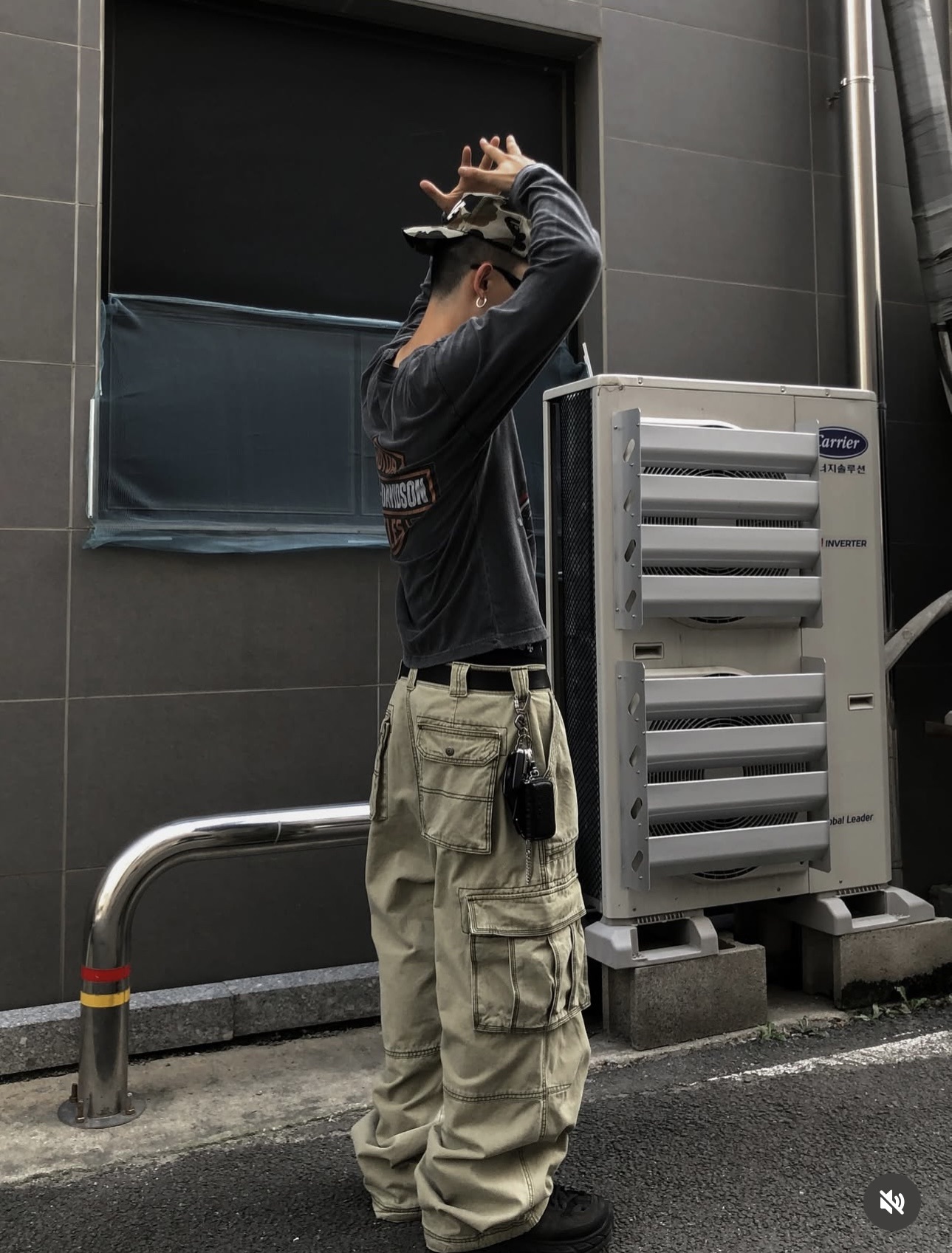 《K》都市作戰水洗工裝褲