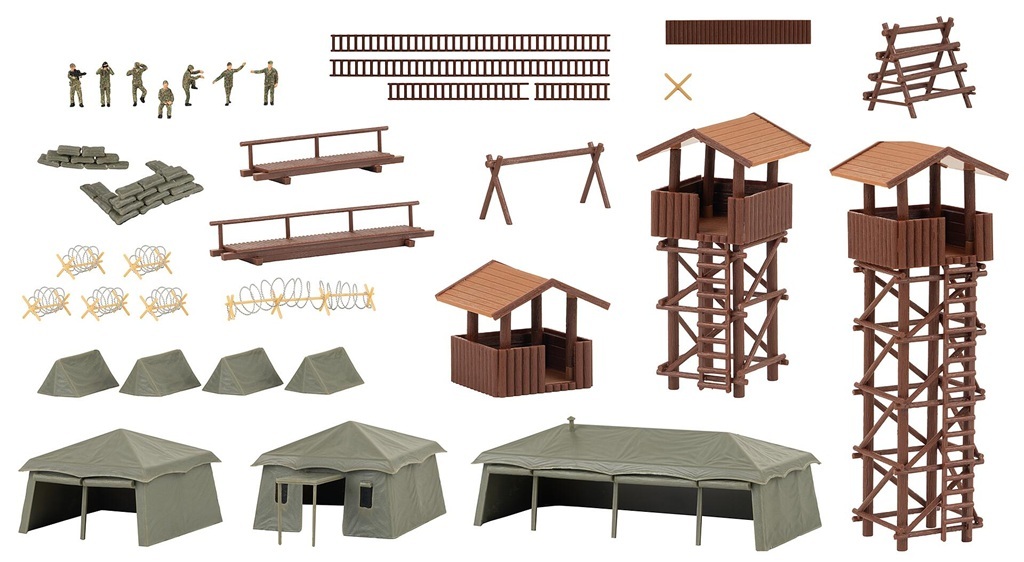 Faller 190039 HO規 武裝部隊基礎訓練套裝.套件