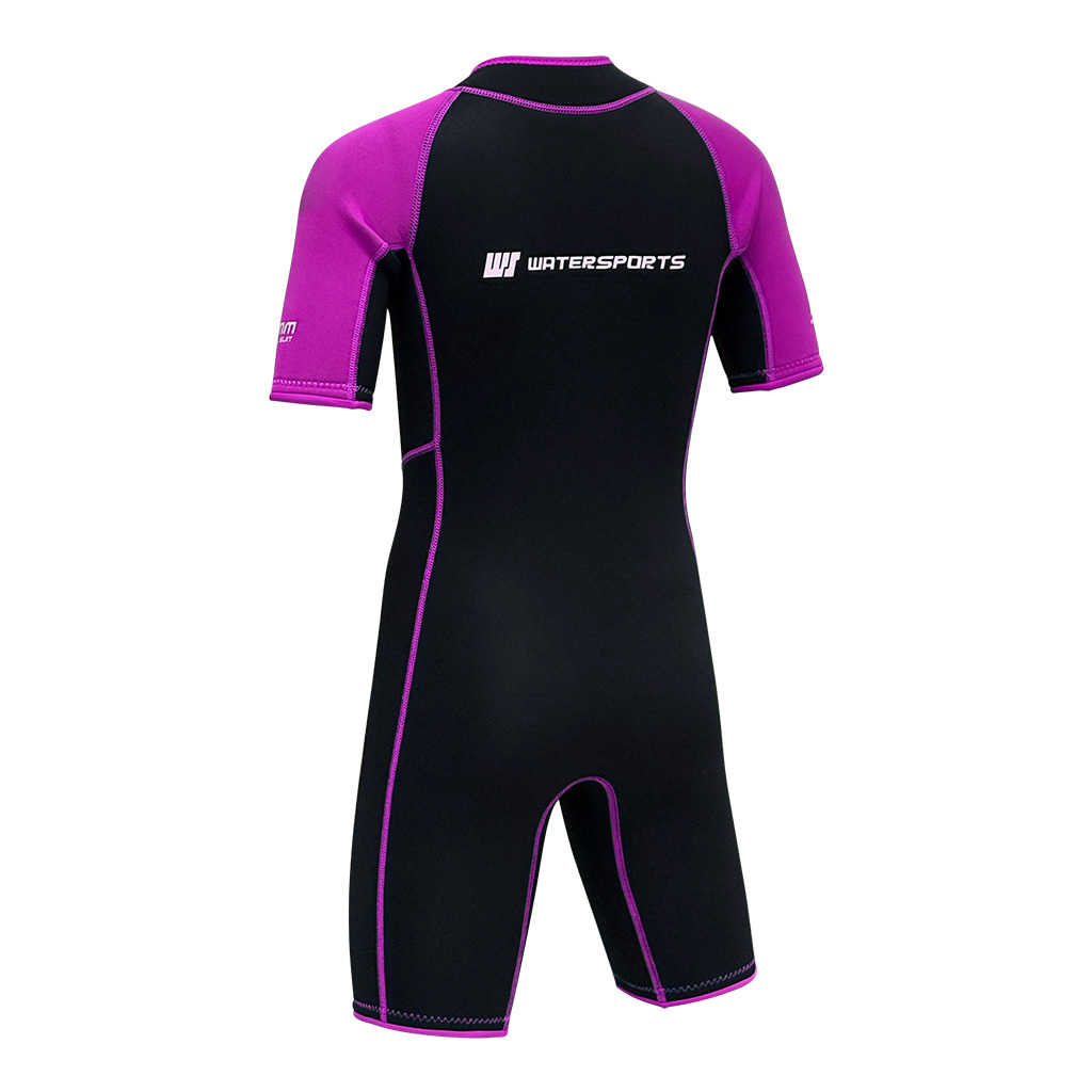 3.5mm 兒童 SCR 絨毛內裡游泳連身保暖衣 - 粉紅