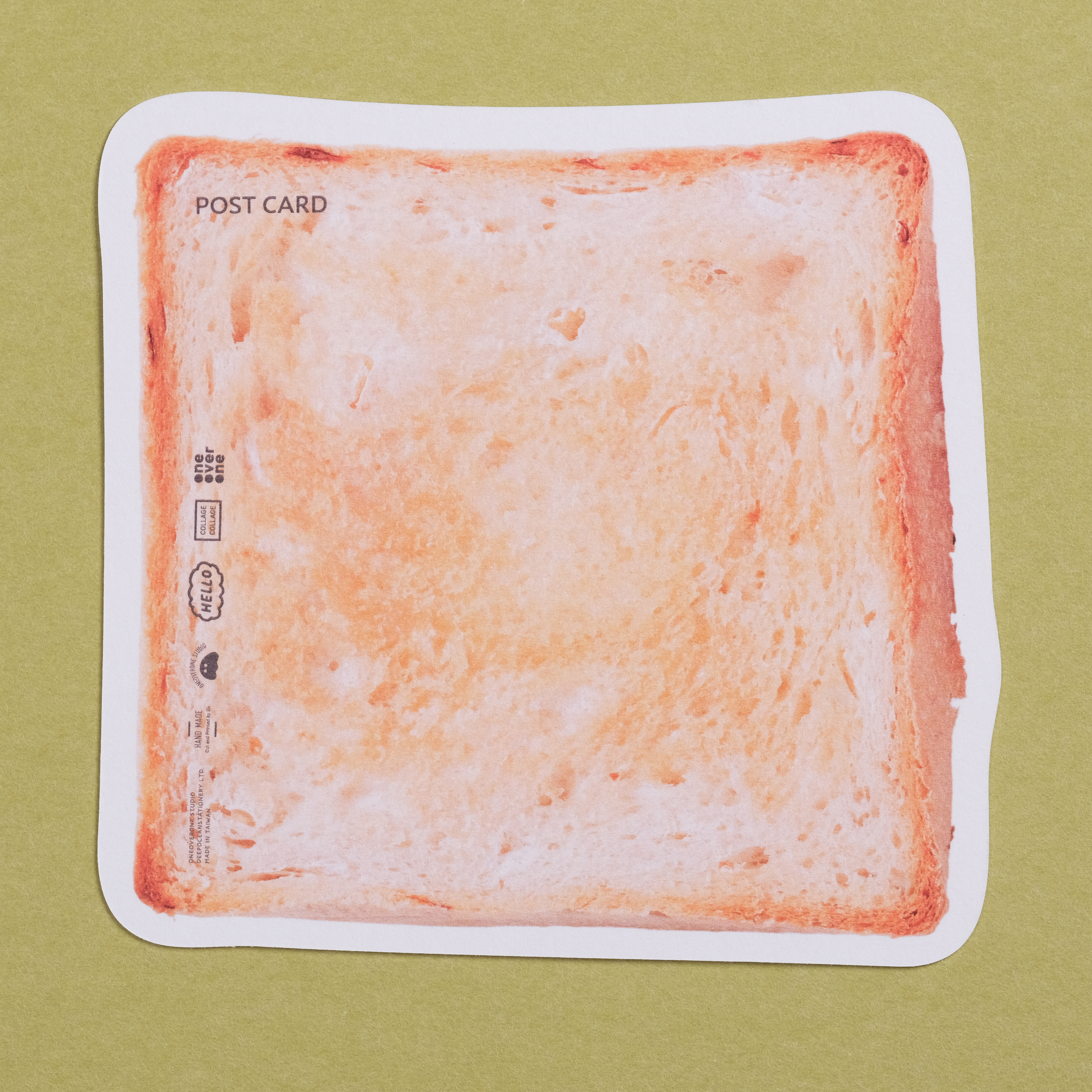一比一吐司 軋型明信片 / 一分之一工作室 / 臺灣