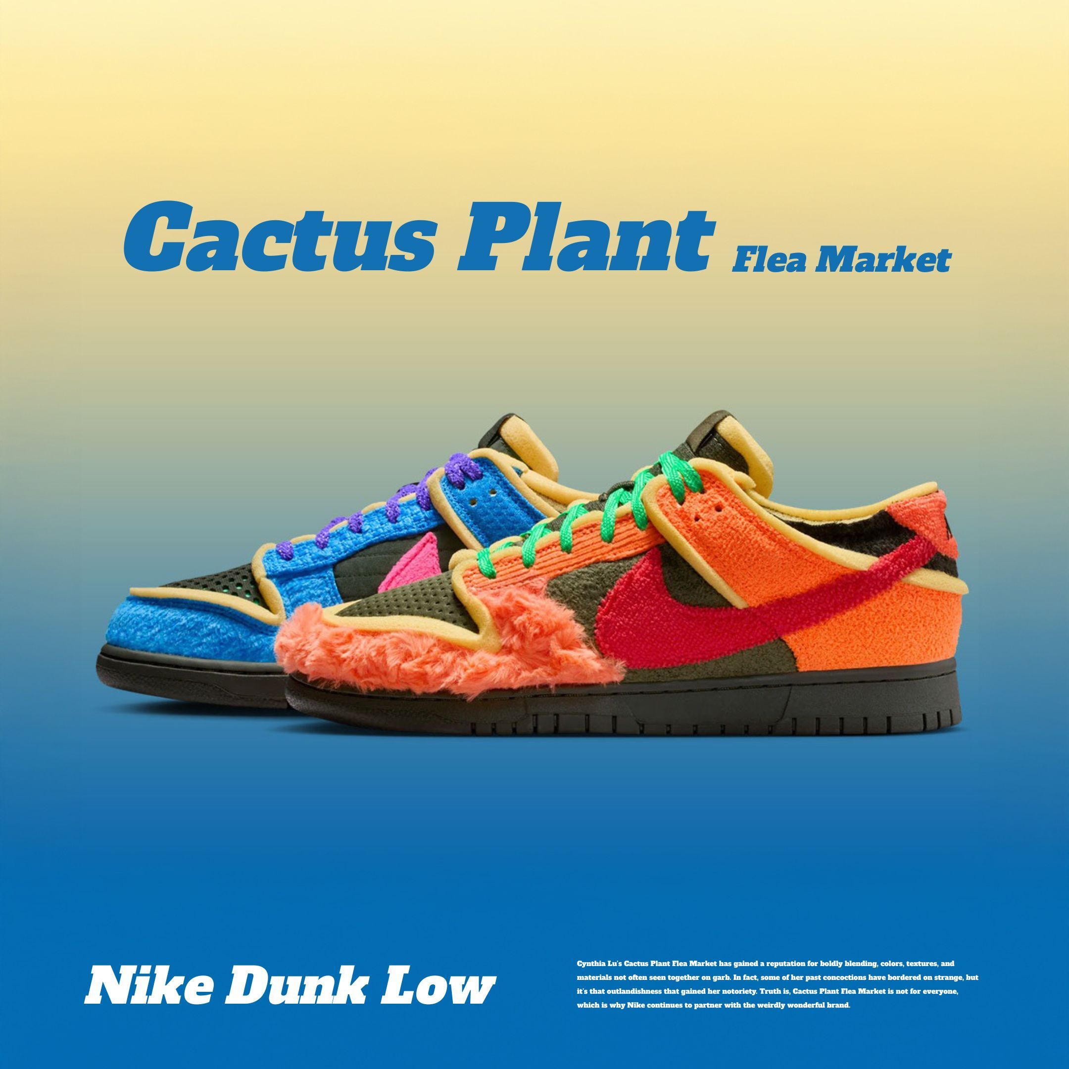 NICEDAY 代購 Cactus Plant Flea Market x Nike Dunk Low 聯名 紅橘 橄欖 鴛鴦 IH5094-400