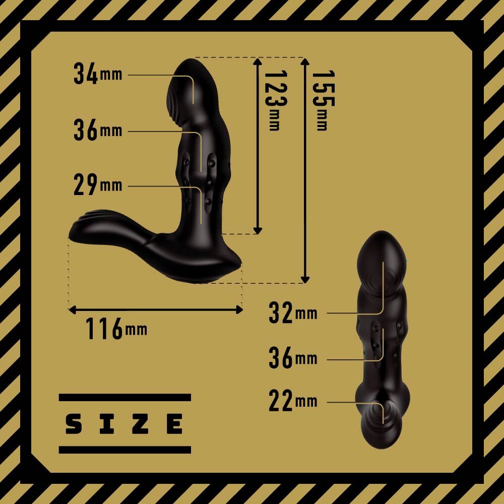 PxPxP 雌墜 拍打滾珠活塞後庭按摩器