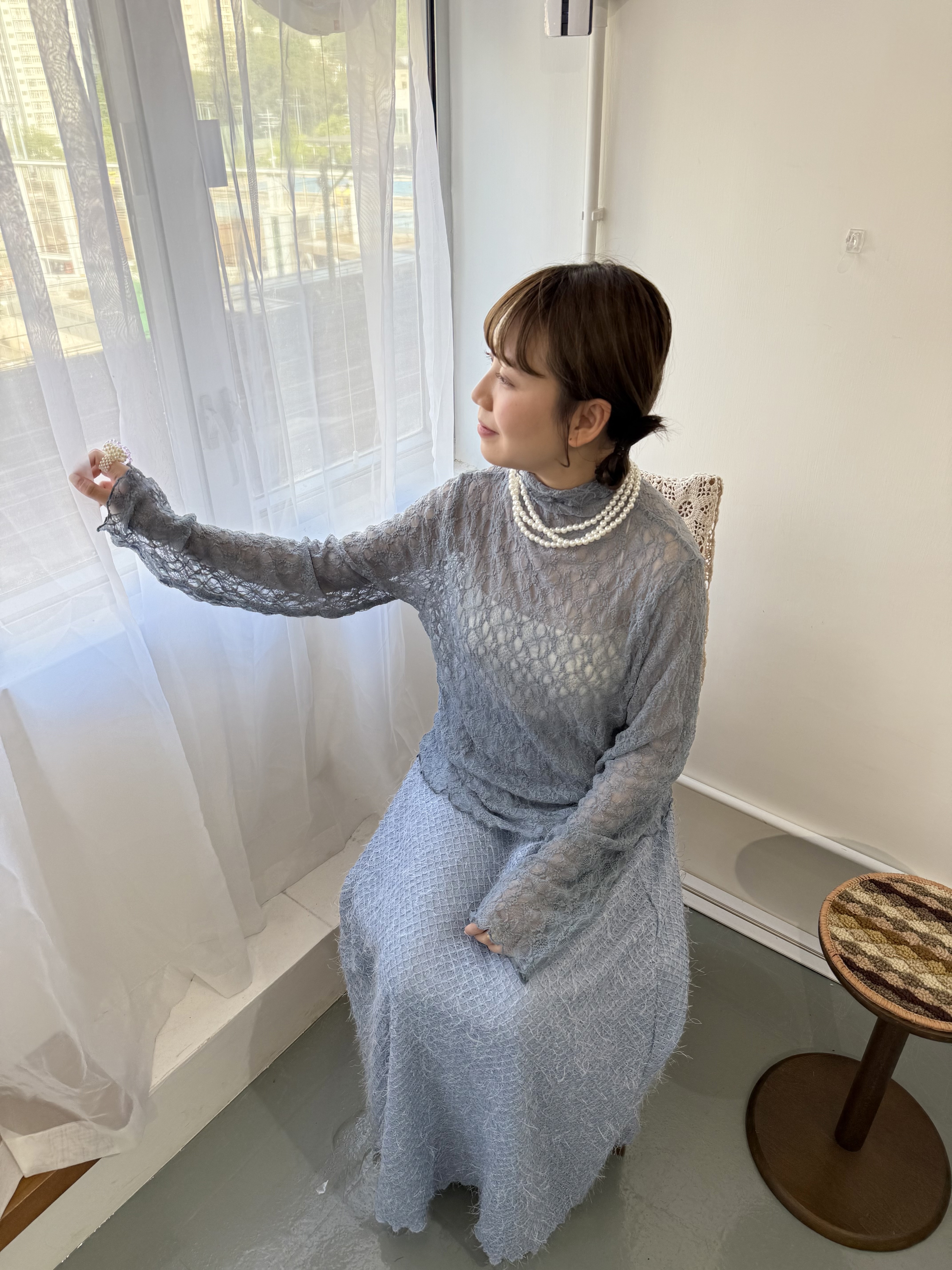 勁寬鬆oversize lace top