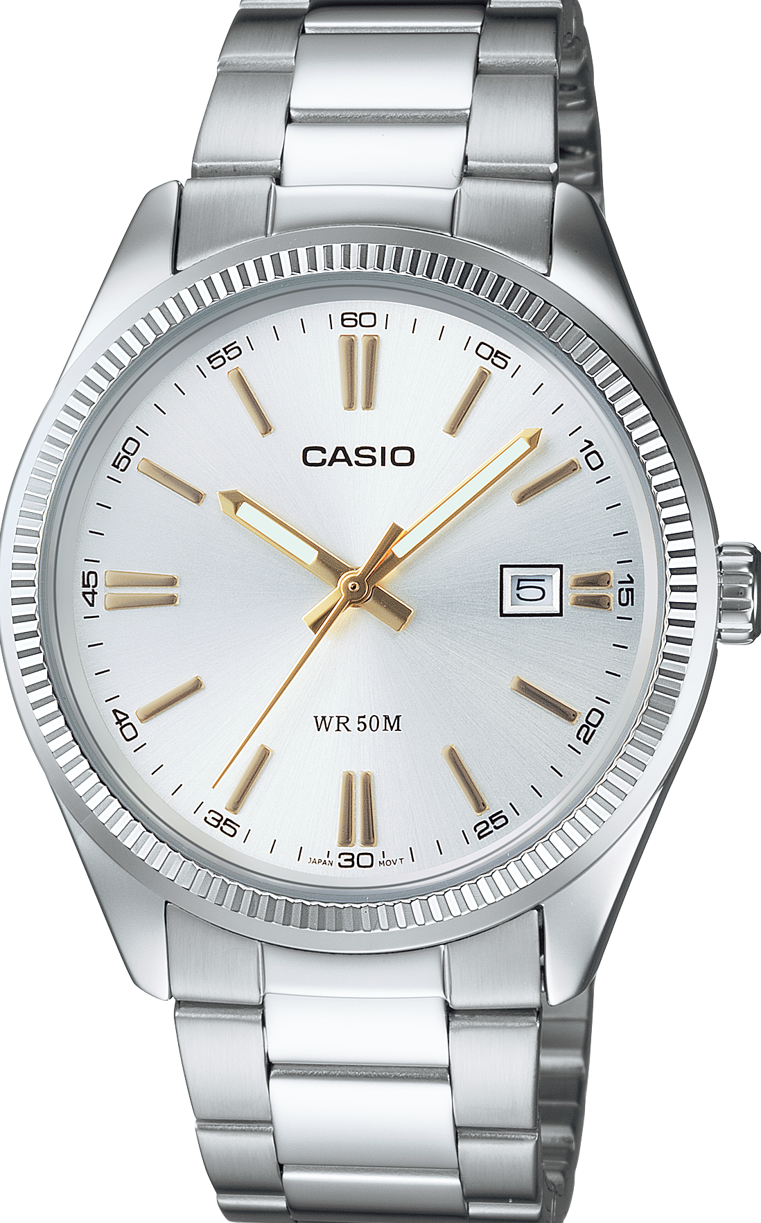 萬年鐘錶 - CASIO 卡西歐   太陽光錶盤經典款指針不鏽鋼 男錶 MTP-1302D-7A2 錶徑38.5MM
