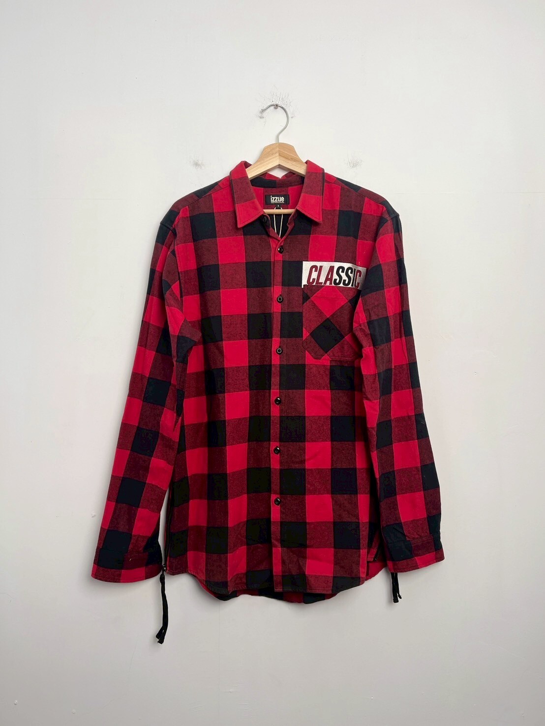 Izzue red plaid shirt SIZE 5