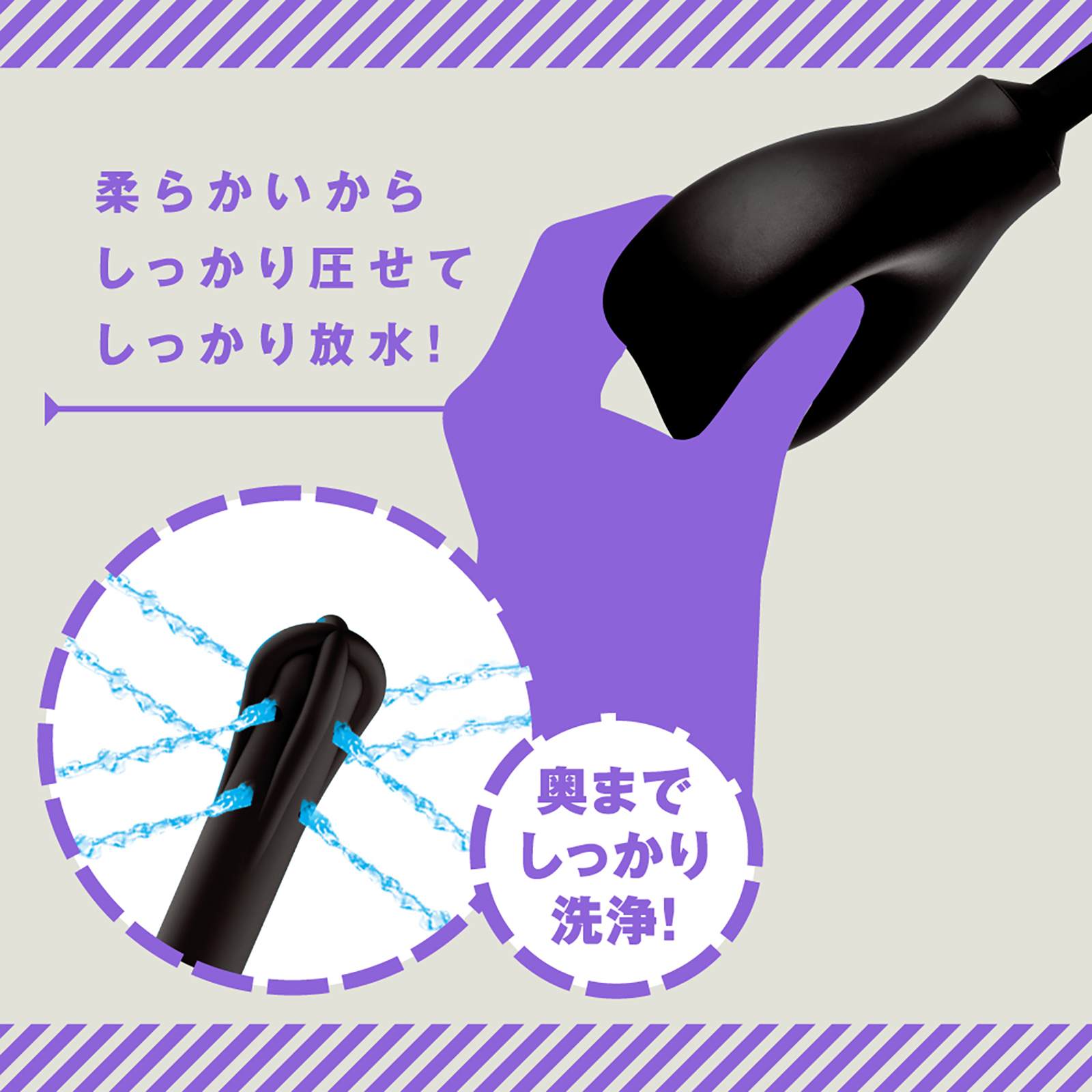 PxPxP 多孔式 雌墮 後庭清洗器 幫浦式