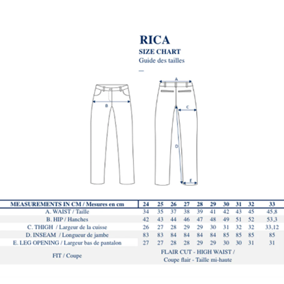 1IF0930-132 [INES DE LA FRESSANGE] Rica Ecru Jeans #INT0D65009 (C-EU-E)