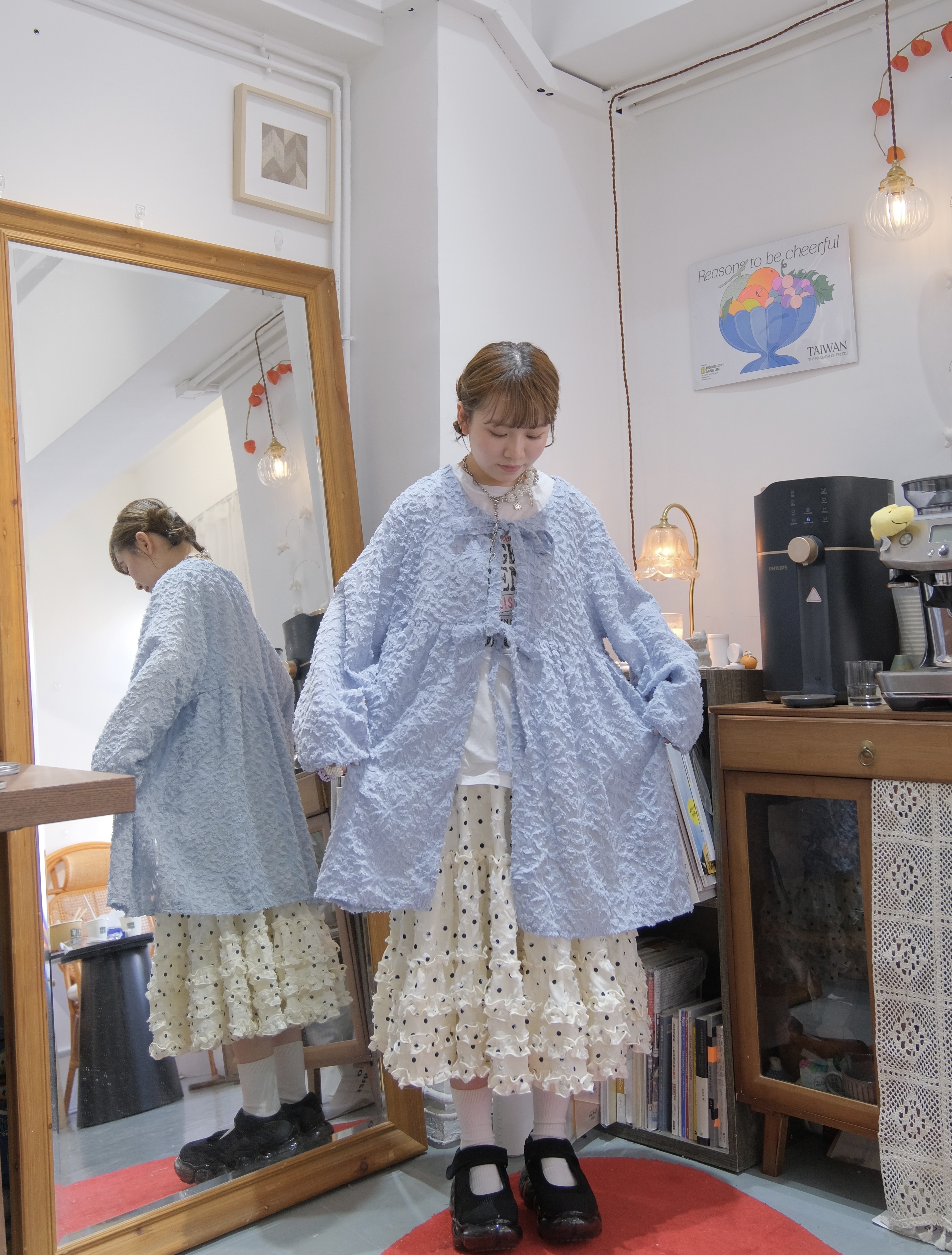 日系堤花Ribbon長Top