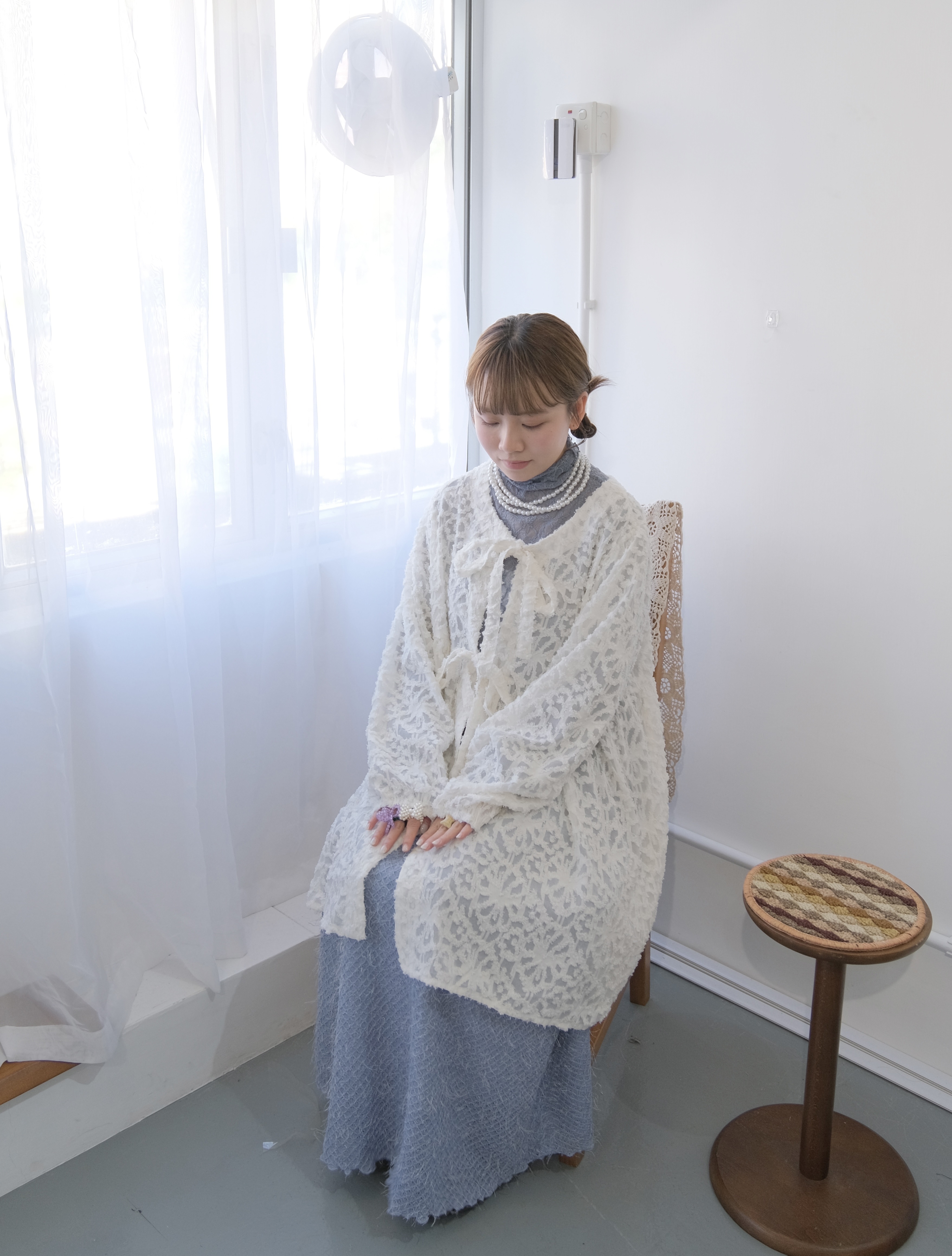 日系堤花Ribbon長Top