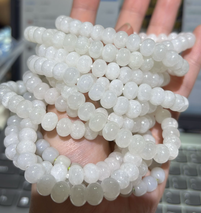 250927 - C32 羊脂白玉算盤珠手串