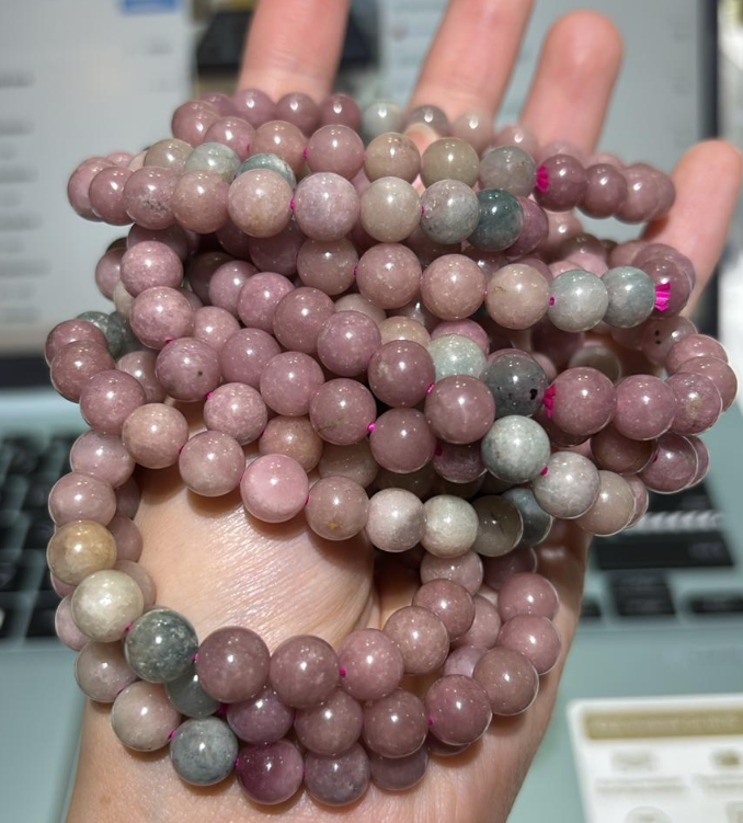 250927 - C40 8mm+馬卡龍彩碧璽手串