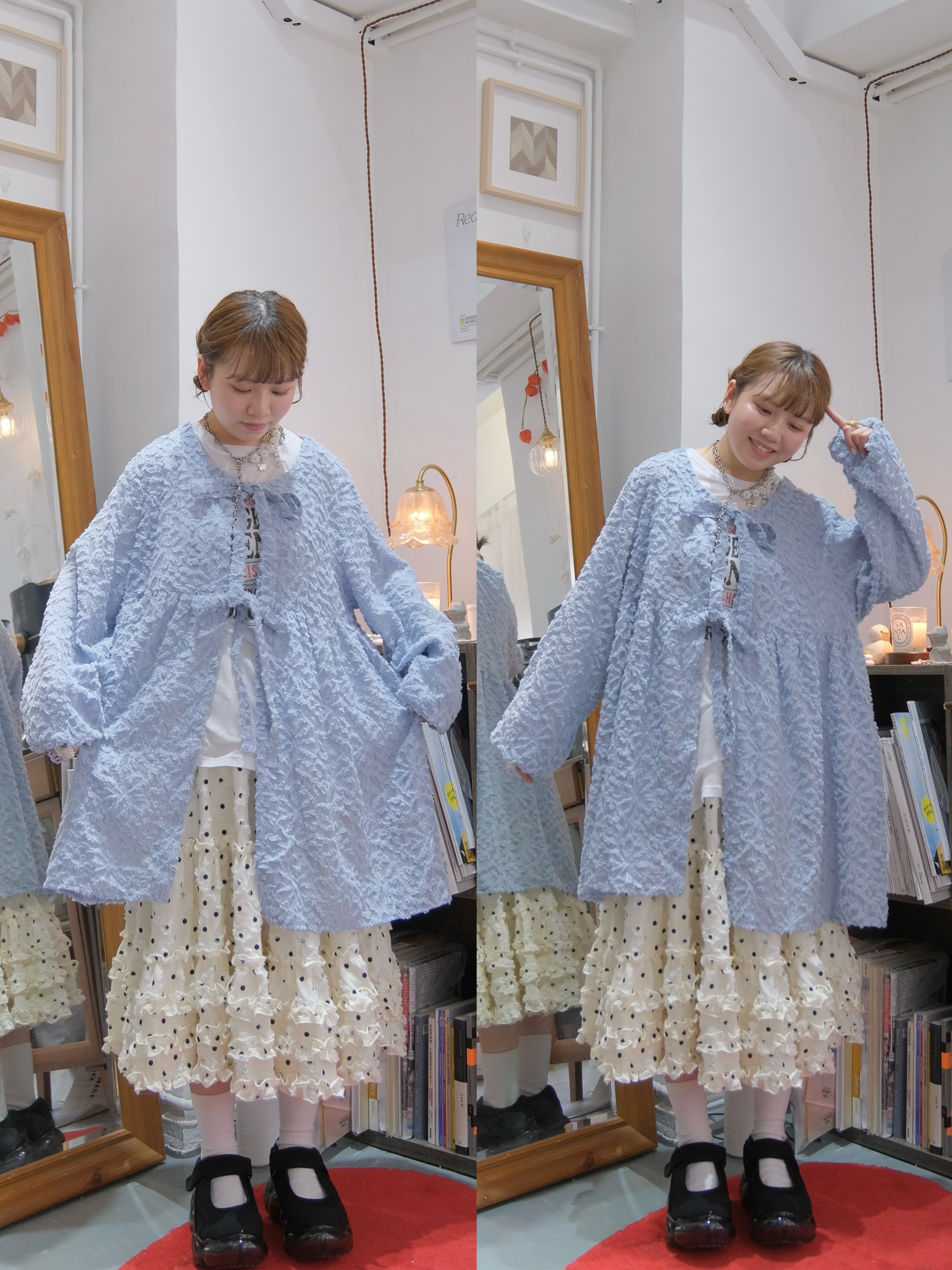 Vol.134 超大傘波點菱格中裙 勁重磅！高質！