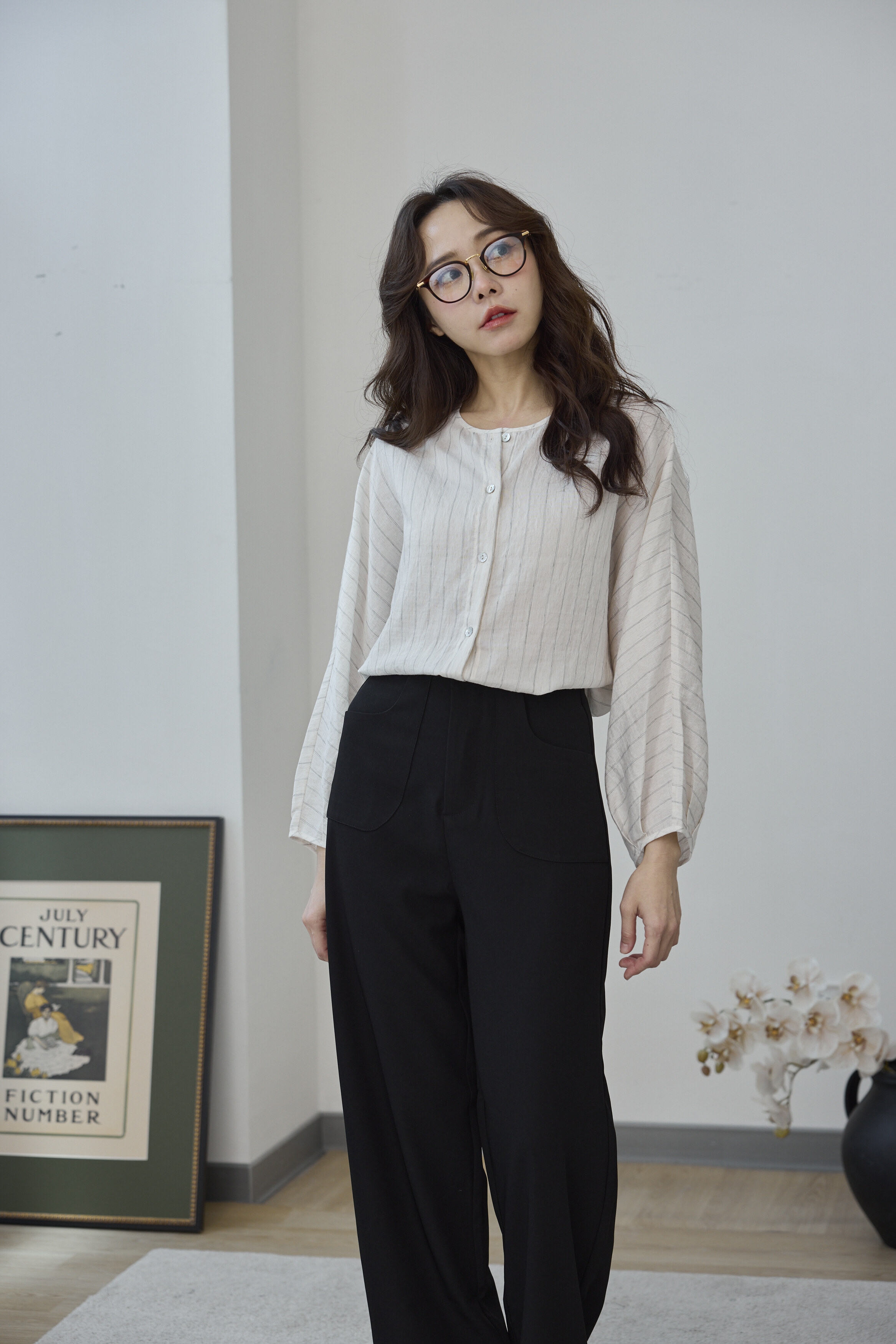 簡約高級黑西褲