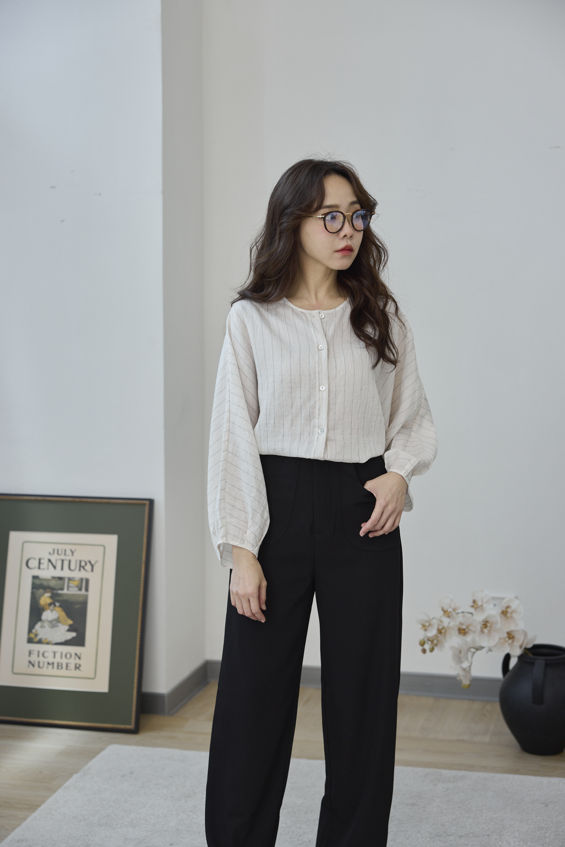 簡約高級黑西褲