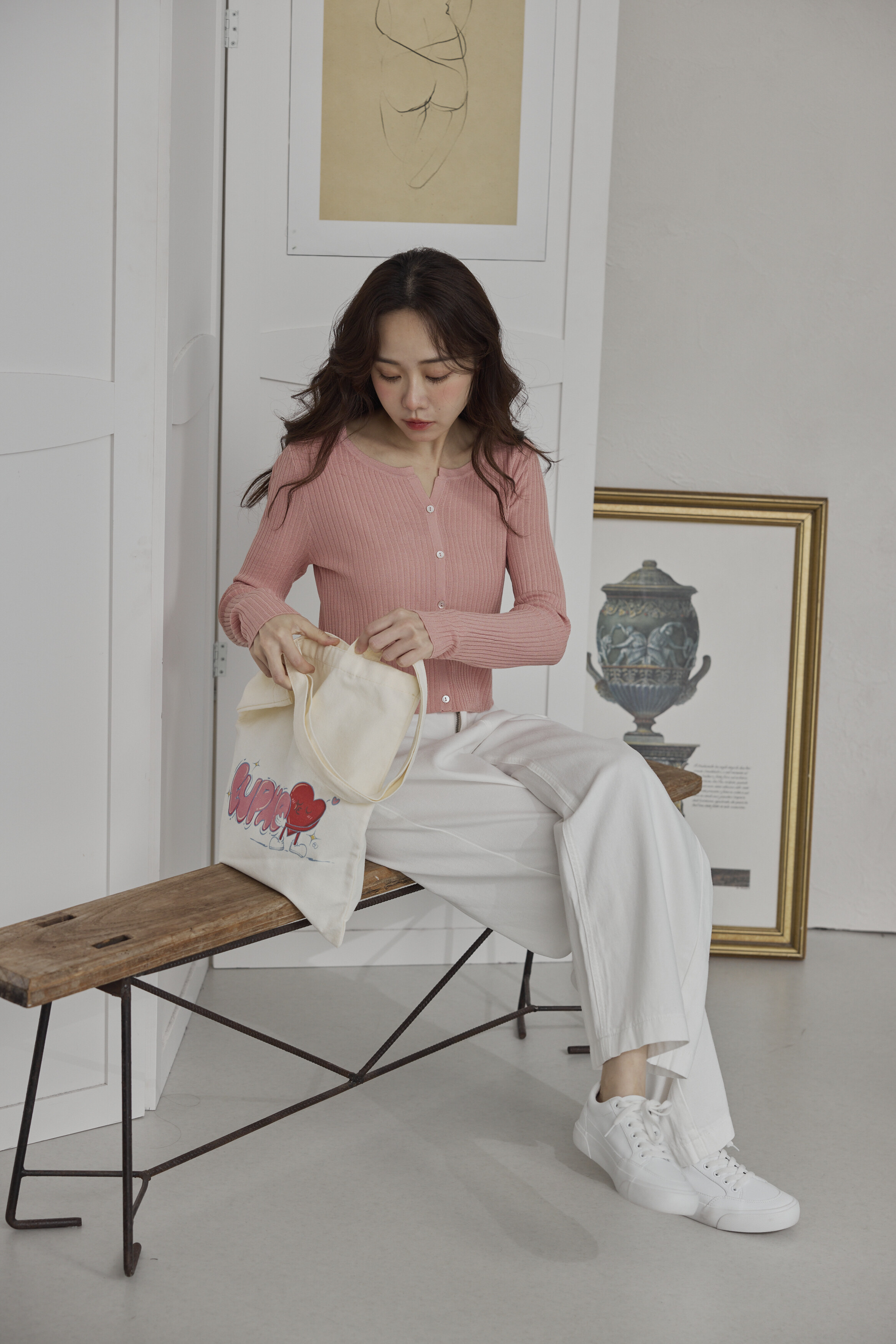 天絲萊賽爾白褲