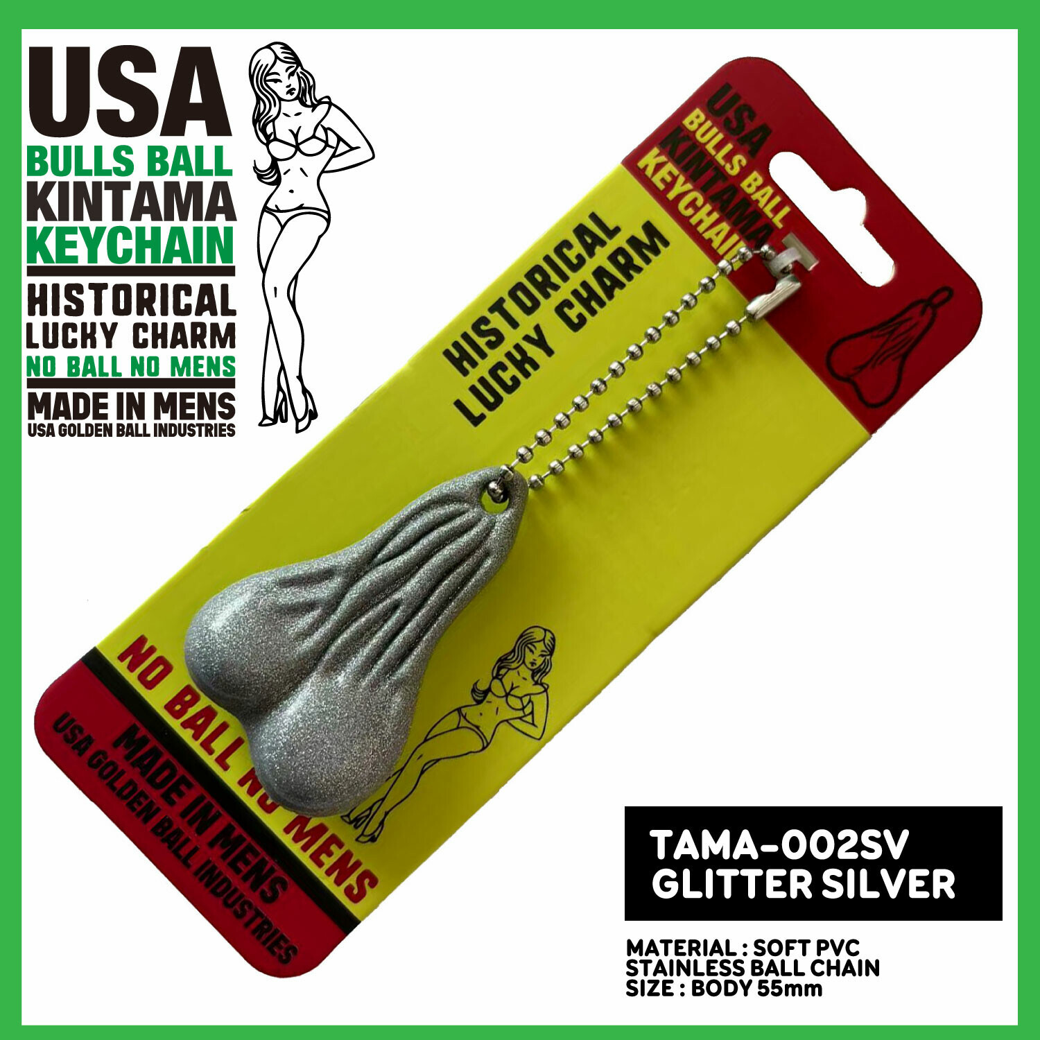 【ROCKWOOD】公牛幸運吊飾（金蔥）