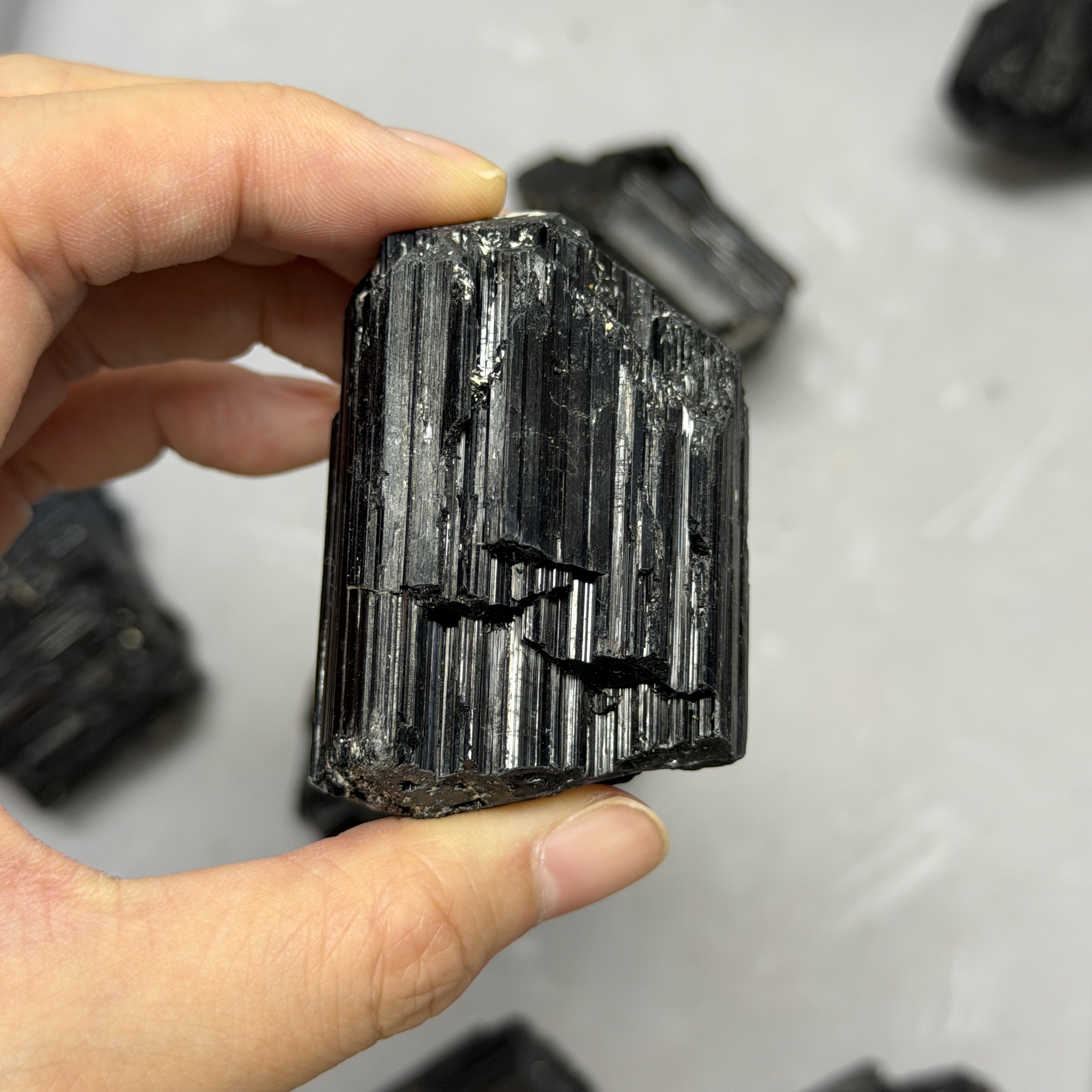 收藏品黑碧璽/電氣石礦標 TRR1769