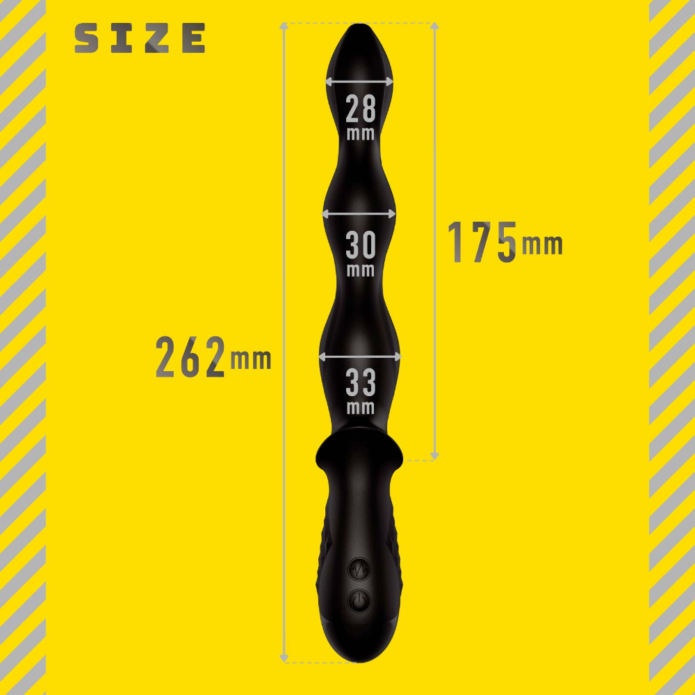 PxPxP 雌坠 後庭按摩棒10 三連馬達可彎曲柔軟後庭珠