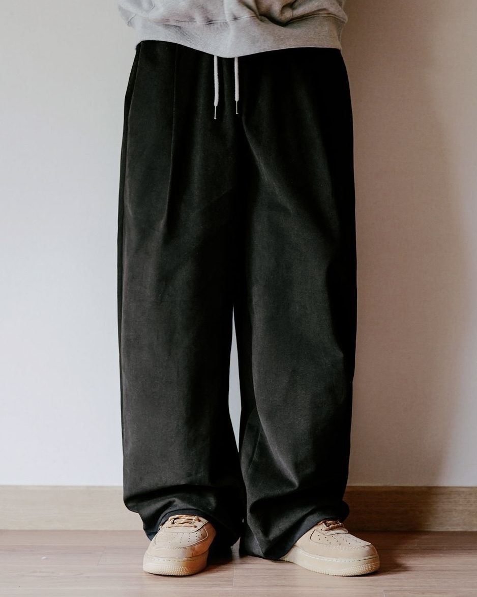 <預購> 韓國WV PROJECT Soft touch復古感綁帶寬褲