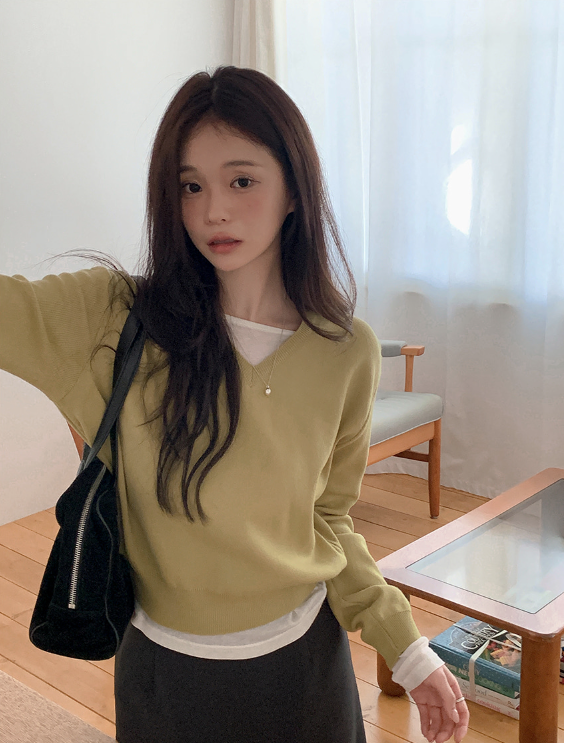 早秋預訂｜日常V領針織衫