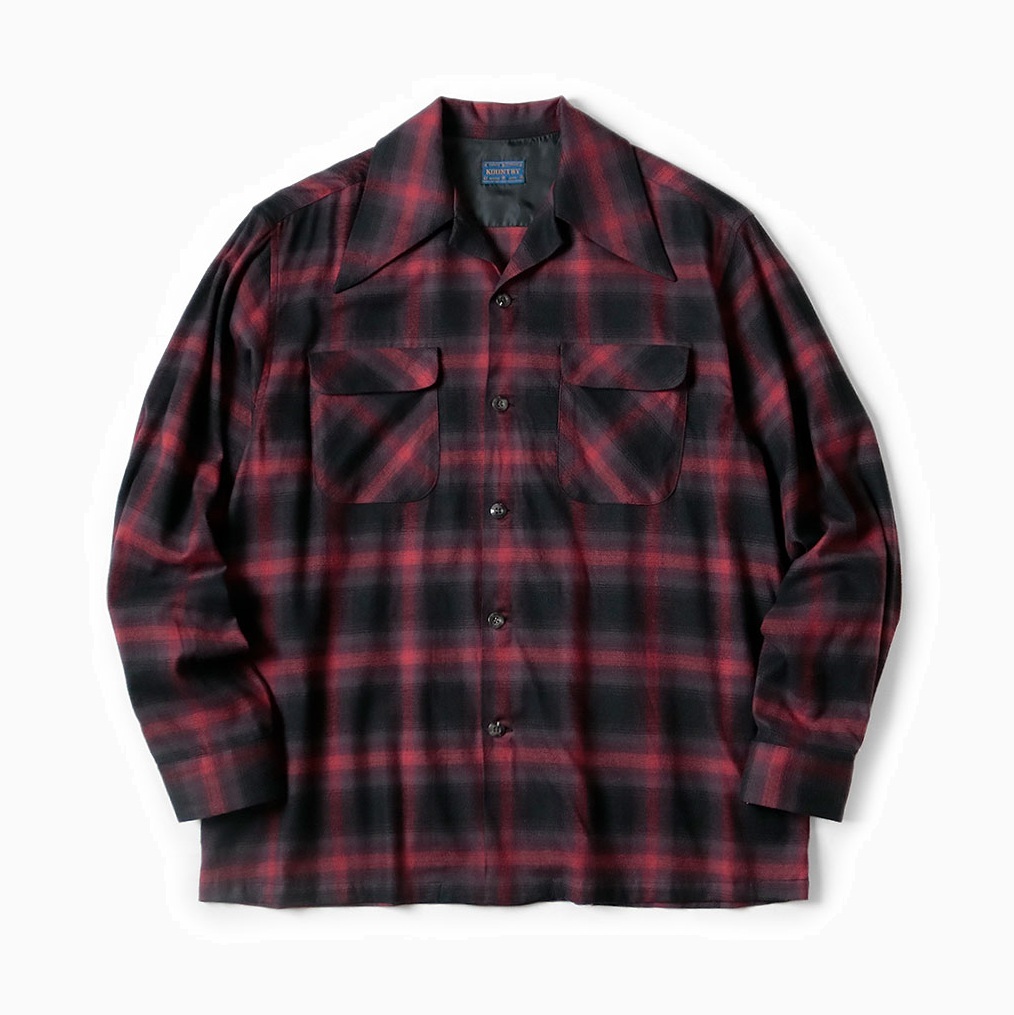9/27 RELEASE: KAPITAL COTTON RAYON SHADOW CHECK SHIRT L/S - PRE ORDER ITEM (預訂中)