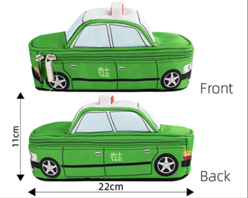 交通工具 綠色的士 筆袋 SV08213B8