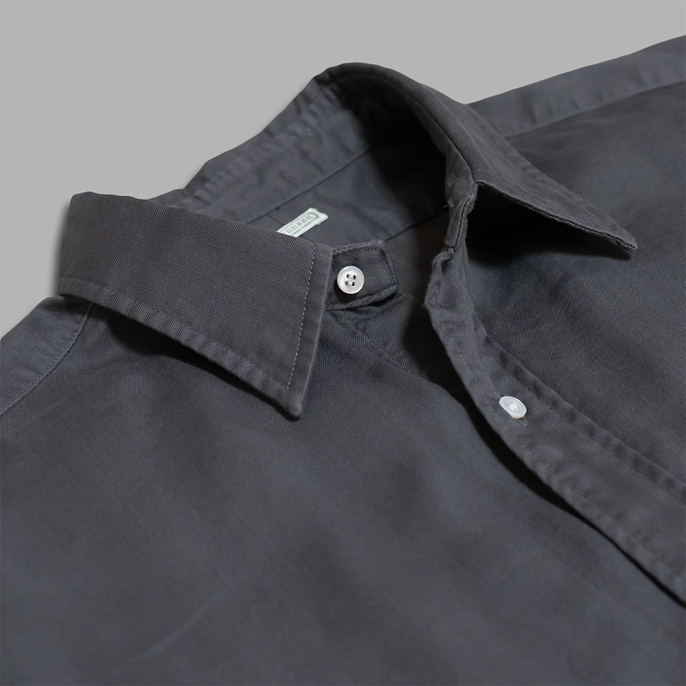A.PRESSE 2025 A/W DOUBLE WEAVE TWILL REGULAR COLLAR SHIRT L/S (25AAP-02-10) - PRE ORDER ITEM (預訂中)
