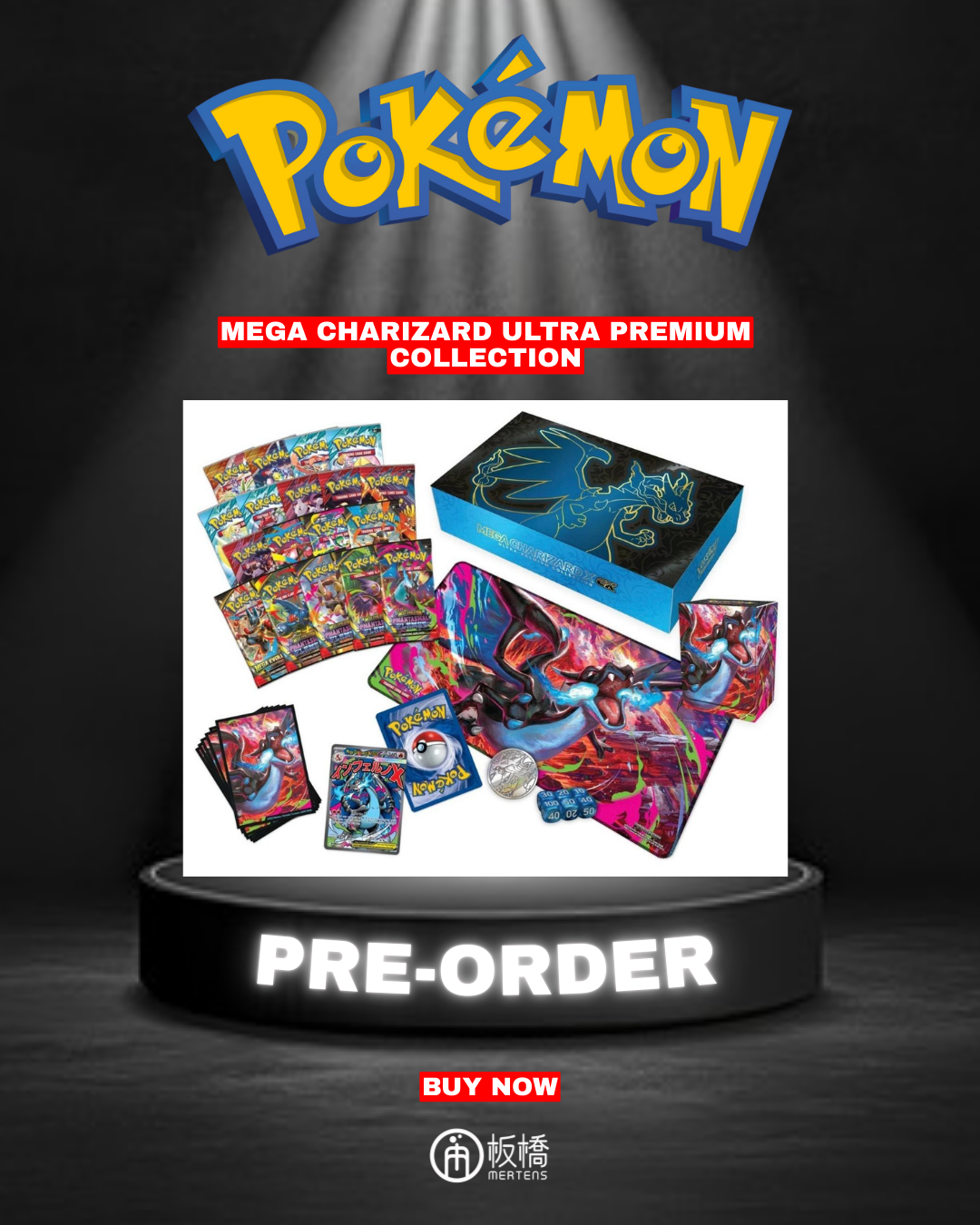 PO-$2500 * POKEMON * MEGA CHARIZARD X EX ULTRA PREMIUM COLLECTION [OD26/09]