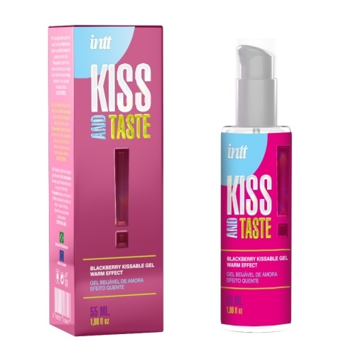INTT Kiss and Taste 暖感可食用凝膠 - 黑莓味 - 55ml