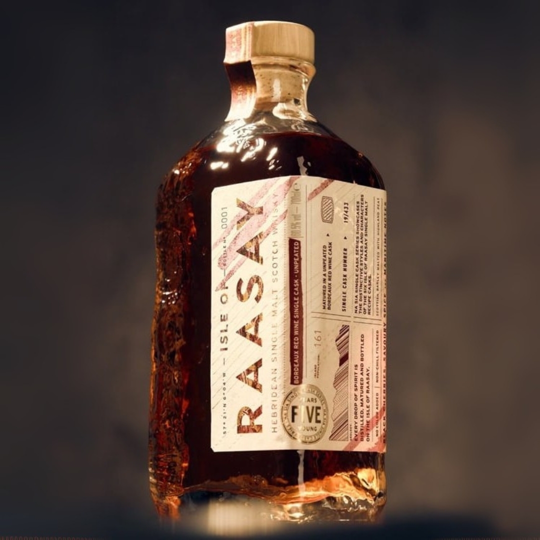 Isle of Raasay Na Sia Single Cask Series 5YO - Unpeated Bordeaux Red Wine Cask