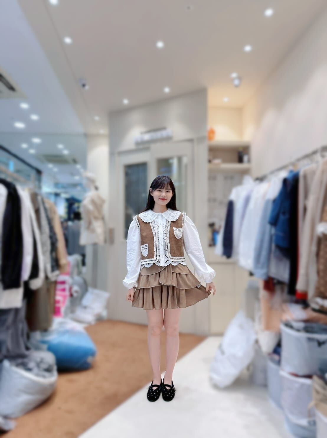 CC07 絲絨心心娃娃鞋*足碼*