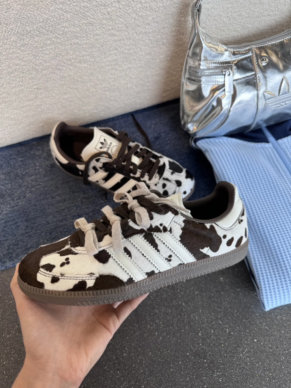 Adidas Samba OG "Cow Print Brownk" 馬鬃毛 乳牛紋