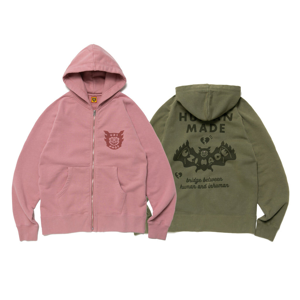 限量現貨HUMAN MADE UZI 蝙蝠 綠色鋪棉外套XX23CS008