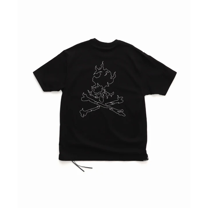 MASTERMIND WORLD GLASSBEADED SS TEE MMW REGULAR FIT 玻璃珠 火焰字體 火焰骷髏 短T-MW25S15-TS069
