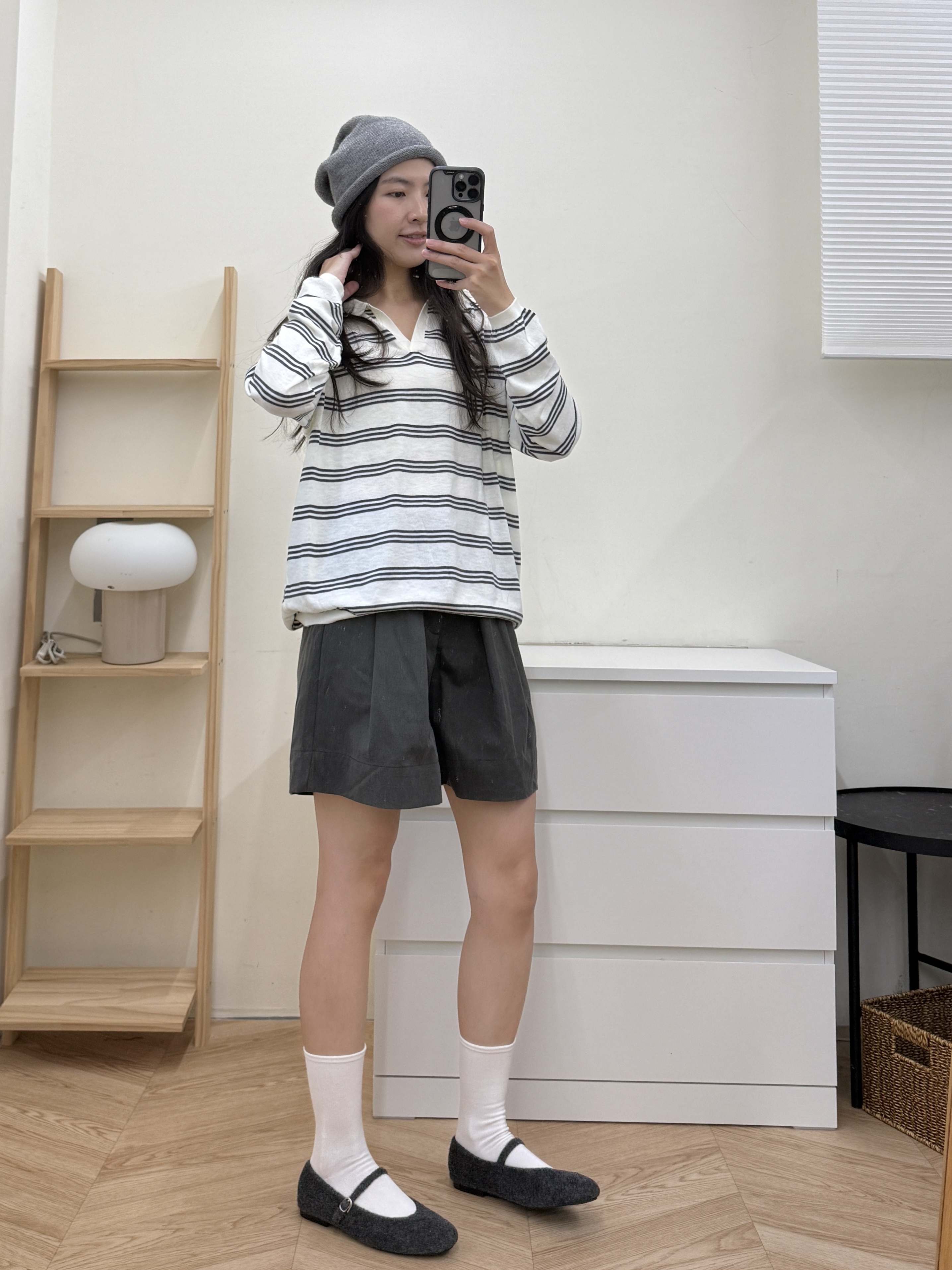 翻領寬鬆薄毛衣*2色