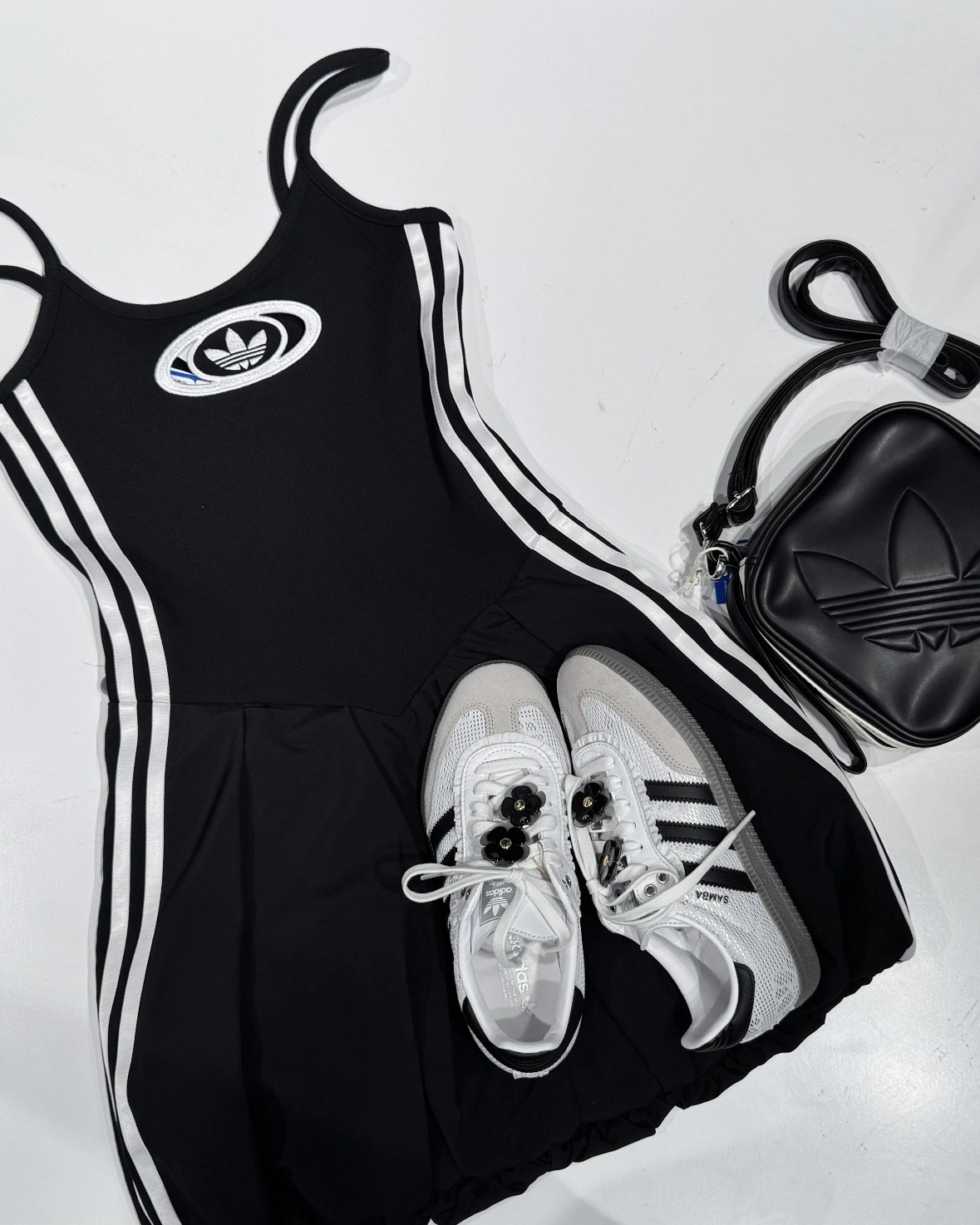 【現貨】Adidas Originals Campus 2000 Balloon 背心 連身裙 氣球裙 黑 奶茶