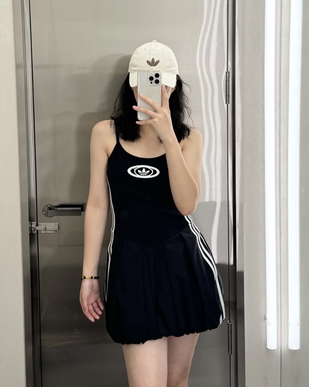 【現貨】Adidas Originals Campus 2000 Balloon 背心 連身裙 氣球裙 黑 奶茶