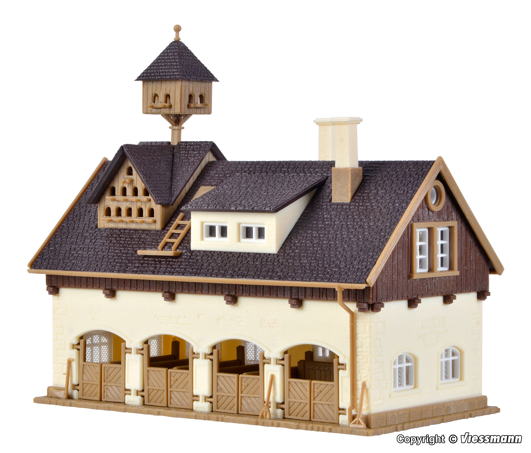 Vollmer 47706 N規 有鴿舍的馬厩.套件