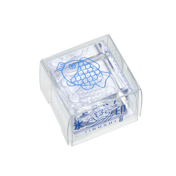 HITOTOKI 透明印章 單個 小尺寸 鯛魚醬油罐｜KING JIM 日本