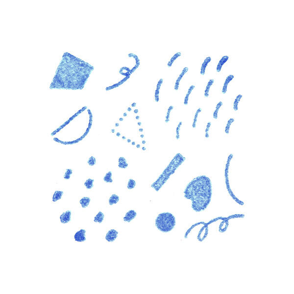 HITOTOKI 透明印章 單個 大尺寸 幾何零件｜KING JIM 日本