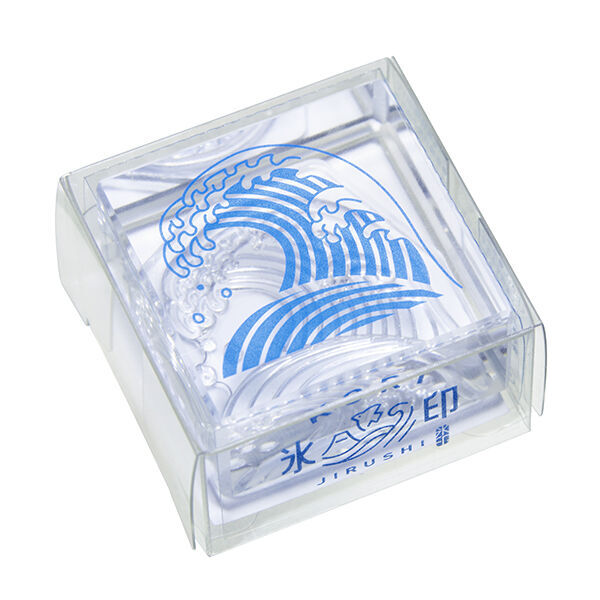 HITOTOKI 透明印章 單個 大尺寸 海浪｜KING JIM 日本