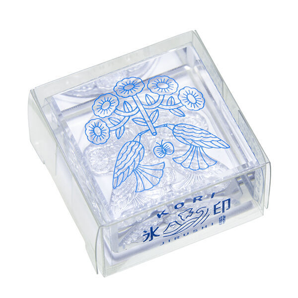 HITOTOKI 透明印章 單個 大尺寸 花開｜KING JIM 日本
