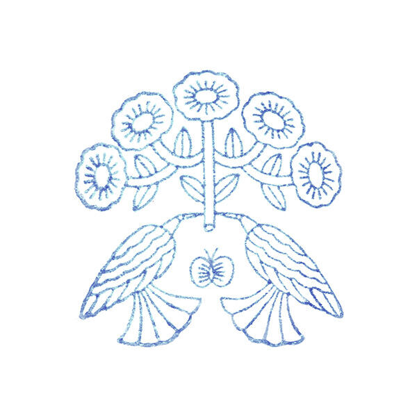 HITOTOKI 透明印章 單個 大尺寸 花開｜KING JIM 日本