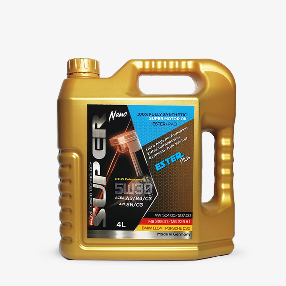 SUPERNANO ESTER Plus 5W30 Full Synthetic Motor Oil  | HTHS Ultra Performance | 4L